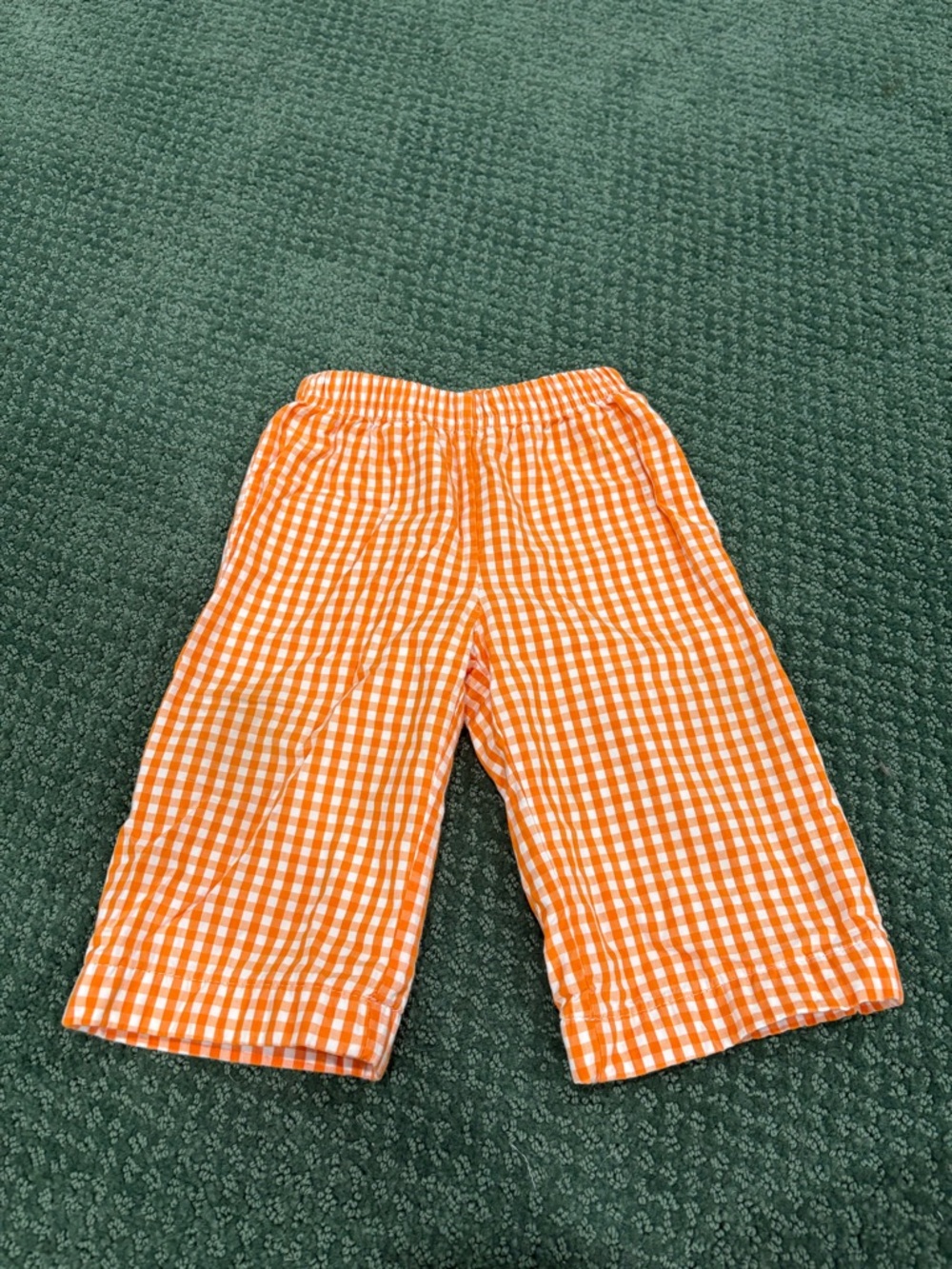 Orange Gingham toddler Pants